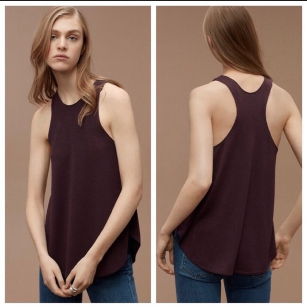 Wilfred Free Burnette tank XS burgundy